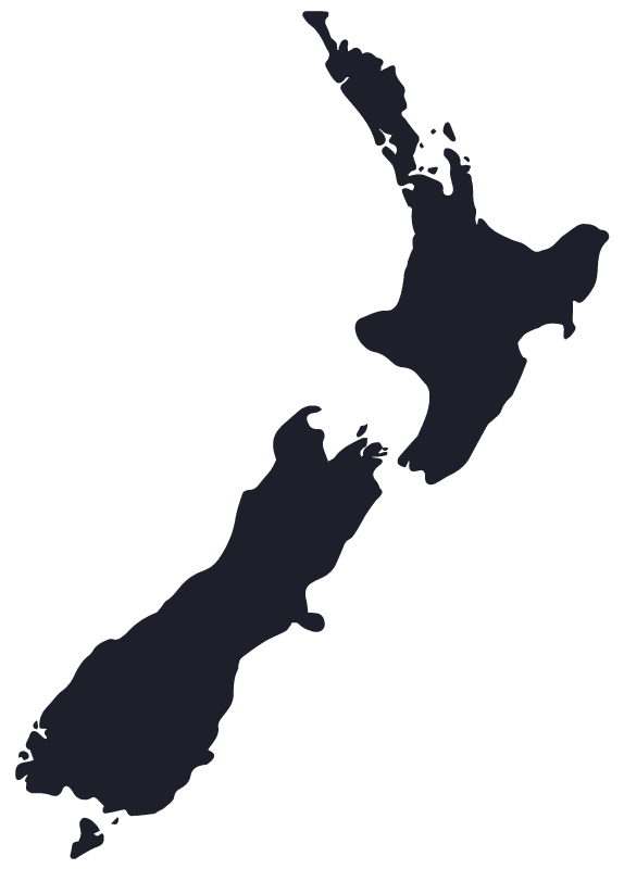 NZ map Delivery info